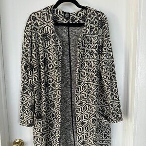 Bobeau Open Pocket Long Cardigan, M